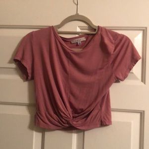 Pink crop top